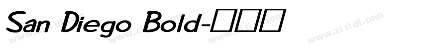 San Diego Bold字体转换